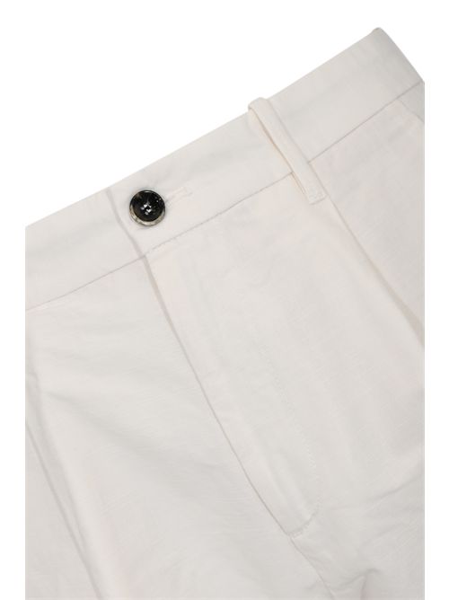 Pantalone Giulio carrot in cotone stretch Naturale Nine in the morning | 9SS26 GIG28Naturale